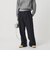 【WEB限定】ポリエステル タックワイドパンツ ウォッシャブル