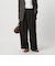 【WEB限定 Wardrobe DAILY MINIMAL】ウールライク ランダムタック ワイドパンツ ウォッシャブル