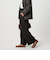 【WEB限定 Wardrobe DAILY MINIMAL】ウールライク ランダムタック ワイドパンツ ウォッシャブル