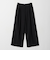 【WEB限定 Wardrobe DAILY MINIMAL】ウールライク ランダムタック ワイドパンツ ウォッシャブル
