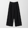 【WEB限定 Wardrobe DAILY MINIMAL】ウールライク ランダムタック ワイドパンツ ウォッシャブル