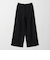 【WEB限定 Wardrobe DAILY MINIMAL】ウールライク ランダムタック ワイドパンツ ウォッシャブル