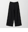 【WEB限定 Wardrobe DAILY MINIMAL】ウールライク ランダムタック ワイドパンツ ウォッシャブル