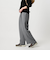 【WEB限定 Wardrobe DAILY MINIMAL】ウールライク ランダムタック ワイドパンツ ウォッシャブル