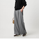 【WEB限定 Wardrobe DAILY MINIMAL】ウールライク ランダムタック ワイドパンツ ウォッシャブル