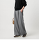 【WEB限定 Wardrobe DAILY MINIMAL】ウールライク ランダムタック ワイドパンツ ウォッシャブル