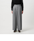 【WEB限定 Wardrobe DAILY MINIMAL】ウールライク ランダムタック ワイドパンツ ウォッシャブル