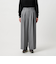 【WEB限定 Wardrobe DAILY MINIMAL】ウールライク ランダムタック ワイドパンツ ウォッシャブル