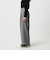 【WEB限定 Wardrobe DAILY MINIMAL】ウールライク ランダムタック ワイドパンツ ウォッシャブル