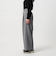 【WEB限定 Wardrobe DAILY MINIMAL】ウールライク ランダムタック ワイドパンツ ウォッシャブル