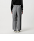 【WEB限定 Wardrobe DAILY MINIMAL】ウールライク ランダムタック ワイドパンツ ウォッシャブル