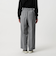 【WEB限定 Wardrobe DAILY MINIMAL】ウールライク ランダムタック ワイドパンツ ウォッシャブル