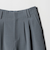【WEB限定 Wardrobe DAILY MINIMAL】ウールライク ランダムタック ワイドパンツ ウォッシャブル