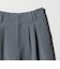 【WEB限定 Wardrobe DAILY MINIMAL】ウールライク ランダムタック ワイドパンツ ウォッシャブル