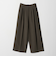 【WEB限定 Wardrobe DAILY MINIMAL】ウールライク ランダムタック ワイドパンツ ウォッシャブル