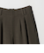 【WEB限定 Wardrobe DAILY MINIMAL】ウールライク ランダムタック ワイドパンツ ウォッシャブル