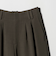 【WEB限定 Wardrobe DAILY MINIMAL】ウールライク ランダムタック ワイドパンツ ウォッシャブル