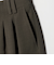 【WEB限定 Wardrobe DAILY MINIMAL】ウールライク ランダムタック ワイドパンツ ウォッシャブル