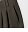 【WEB限定 Wardrobe DAILY MINIMAL】ウールライク ランダムタック ワイドパンツ ウォッシャブル