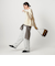 ウールカシミヤ アクアラグランクルーネックニット