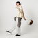 ウールカシミヤ アクアラグランクルーネックニット