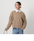ウールカシミヤ アクアラグランクルーネックニット