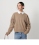 ウールカシミヤ アクアラグランクルーネックニット