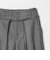 毛ブレンド ハイウエスト タックワイドパンツ
