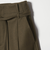 毛ブレンド ハイウエスト タックワイドパンツ