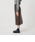 レザーライク Aラインスカート