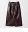 レザーライク Aラインスカート
