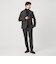 【WEB限定 WARDROBE SMART】DELEGANT サキソニー セットアップ/ジャケット＆イージーパンツ