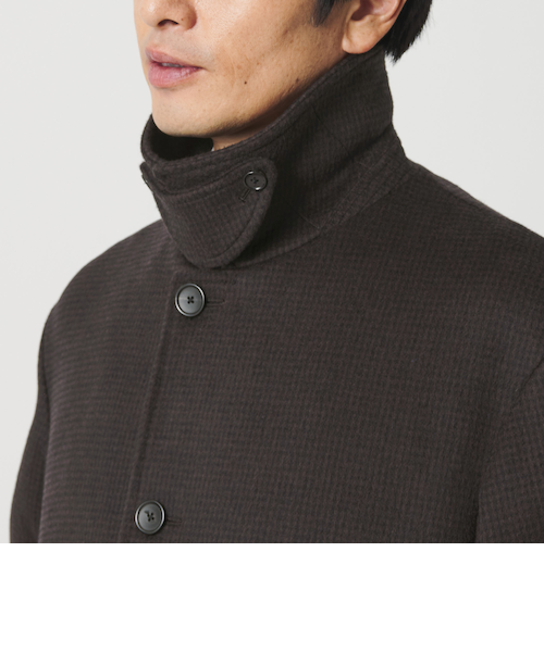 120S メルトン チェック バルカラーコート｜ビューティー＆ユース