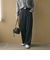 ウールブレンド ツイルバックゴムパンツ ウォッシャブル