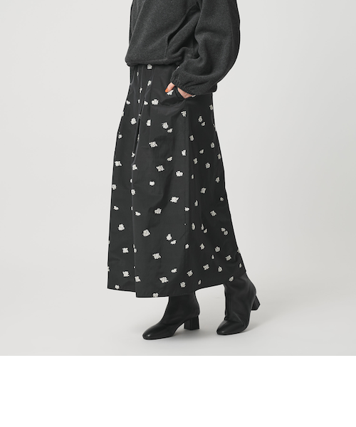 フラワージャガード スカート ウォッシャブル｜ビューティー＆ユース