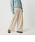 毛ポリエステルレーヨンブレンド ワイドタックパンツ