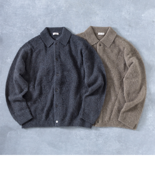 ブラッシュド ヤク ニット ジャケット｜ビューティー＆ユース