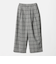 チェック ワイドタックパンツ