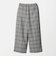 チェック ワイドタックパンツ