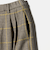 チェック ワイドタックパンツ