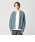 スラブ クルーネック ジップ カーディガン