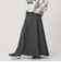 毛ポリエステル フランネル プレスフレアスカート