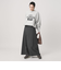 毛ポリエステル フランネル プレスフレアスカート