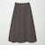 毛ポリエステル フランネル プレスフレアスカート