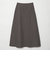 毛ポリエステル フランネル プレスフレアスカート