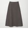 毛ポリエステル フランネル プレスフレアスカート