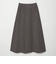 毛ポリエステル フランネル プレスフレアスカート