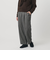【WEB限定】裏起毛ヘリンボーン タックワイドパンツ ウォッシャブル