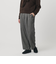 【WEB限定】裏起毛ヘリンボーン タックワイドパンツ ウォッシャブル
