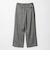 【WEB限定】裏起毛ヘリンボーン タックワイドパンツ ウォッシャブル